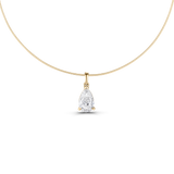 Leila Pear Diamond Necklace