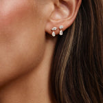 Eve Marquise and Pear Diamond Drop Earrings