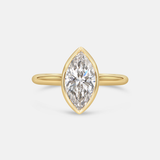 Monique 2.02ct Marquise Diamond Bezel Engagement Ring