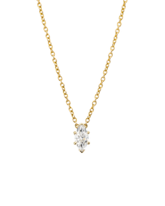 Marquise Solitaire Diamond Necklace classajewellers