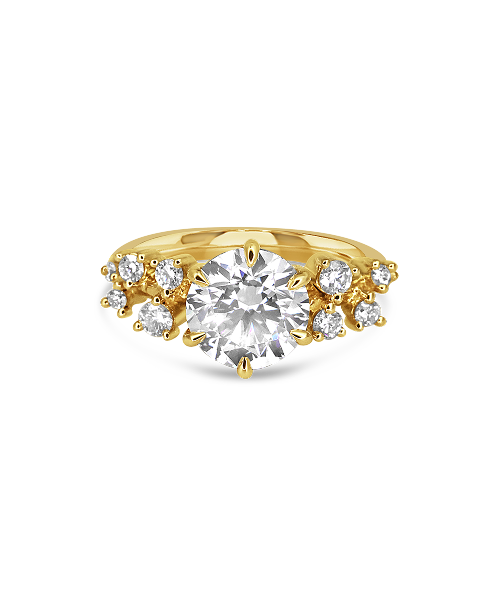 Mina Round Brilliant 2ct Diamond Engagement Ring