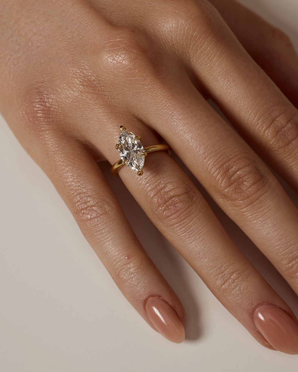 Monique 3.01ct Marquise Diamond Solitaire Engagement Ring