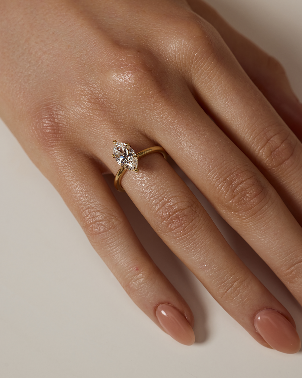 Monique 2ct Marquise Solitaire Engagement Ring