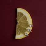 Cleo Pear Diamond Huggies Earrings