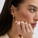 Cleo Oval Diamond Huggies Earrings