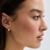 Cleo Oval Diamond Huggies Earrings