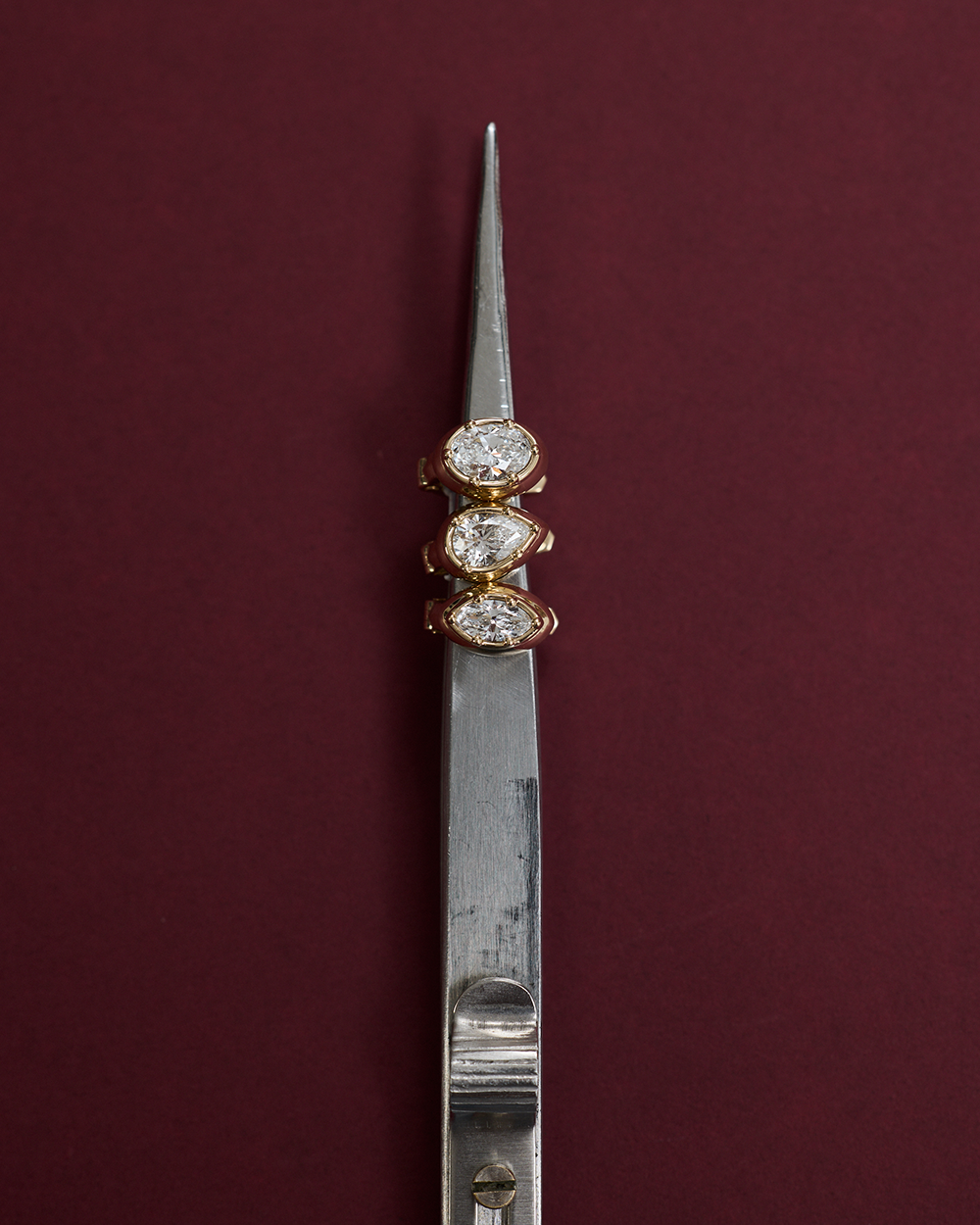 Cleo Marquise Diamond Huggies Earrings