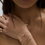 Oval Solitaire Diamond Bracelet