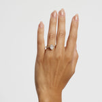 Kaylee 2.01ct Oval Diamond Fancy Band Engagement Ring