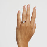 Kaylee 2.01ct Oval Diamond Fancy Band Engagement Ring