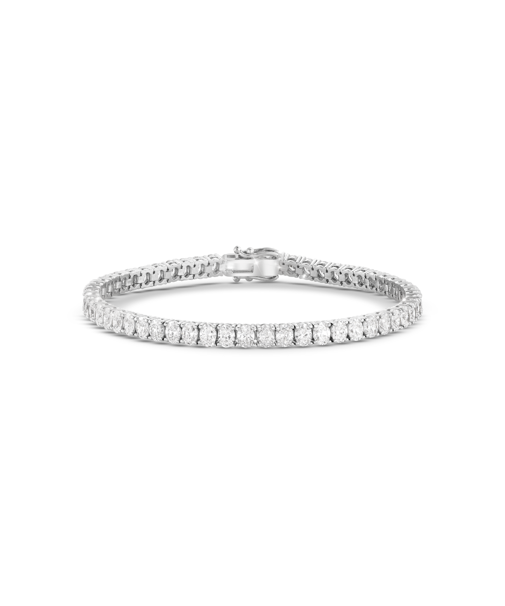 9.48ct Oval Diamond Tennis Bracelet classajewellers