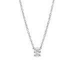 Oval Solitaire Diamond Necklace classajewellers
