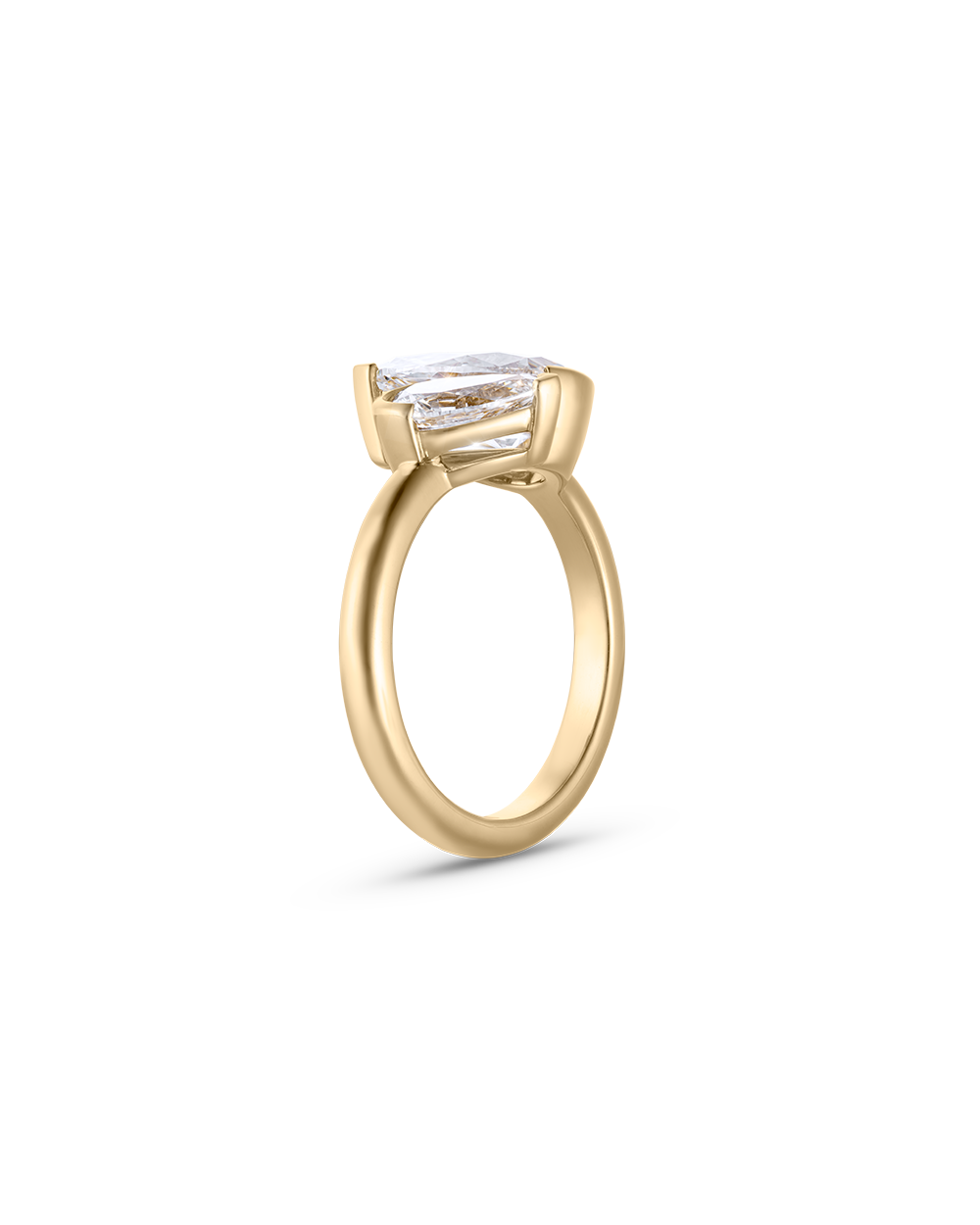Celine Pear Toi et Moi Diamond Ring
