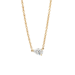 Pear Solitaire Diamond Necklace classajewellers
