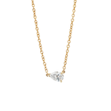 Pear Solitaire Diamond Necklace classajewellers