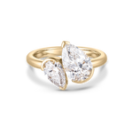 Celine Pear Toi et Moi Diamond Ring