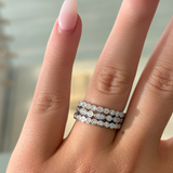 Round Bezel Set Diamond Band