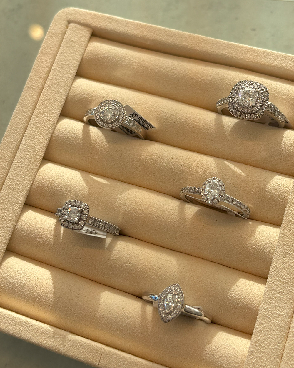 Cushion Cut Diamond Ring with Double Halo