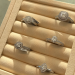 Cushion Cut Diamond Ring with Double Halo