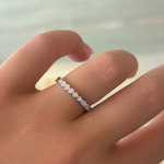 Round Bezel Set Diamond Band
