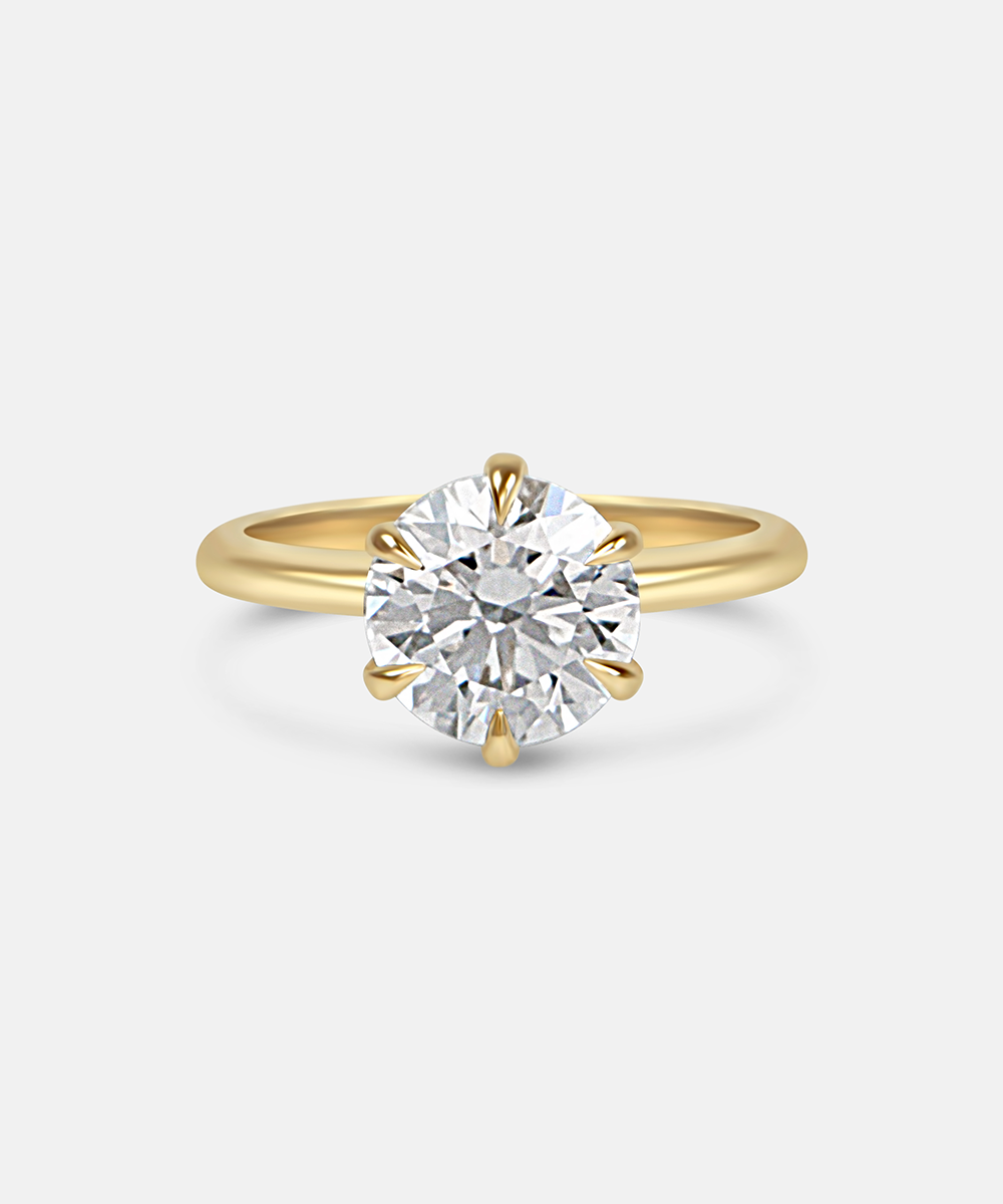 Jessica 3.01ct Brilliant Round Solitaire Diamond Engagement Ring