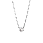 Round Solitaire Natural Diamond Necklace classajewellers