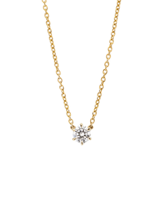 Round Solitaire Diamond Necklace classajewellers