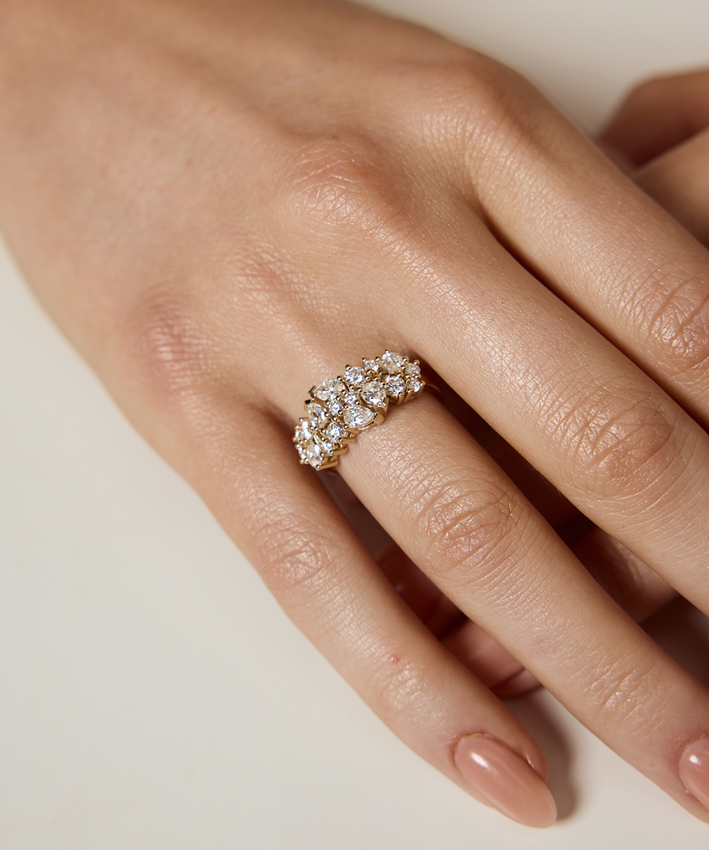 Sana Cluster Diamond Ring
