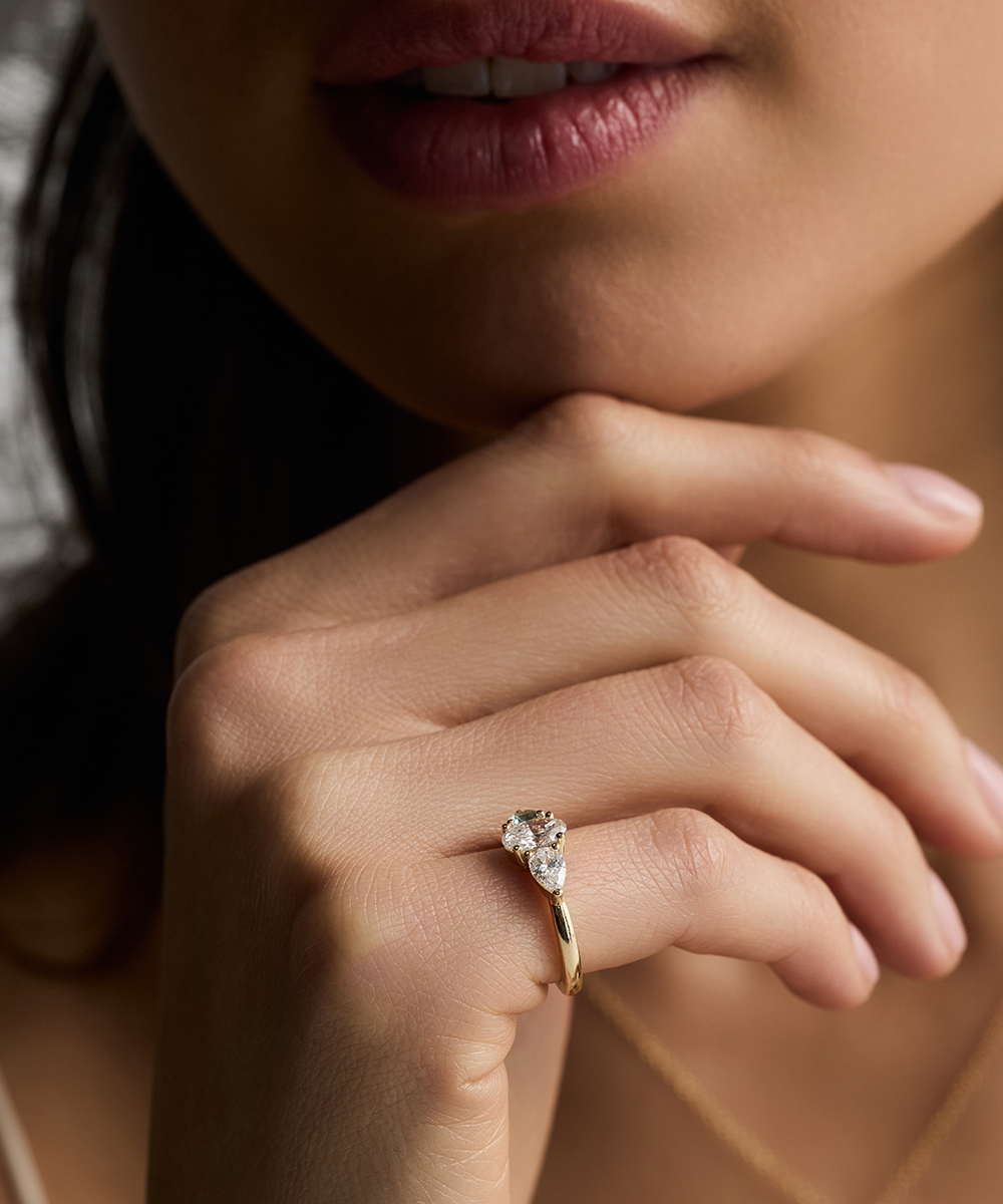 Finky Rings Pinky Rings Australia - Diamond 9ct Gold Made To Order - Class A Jewellers
