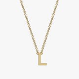 Single Initial Necklace