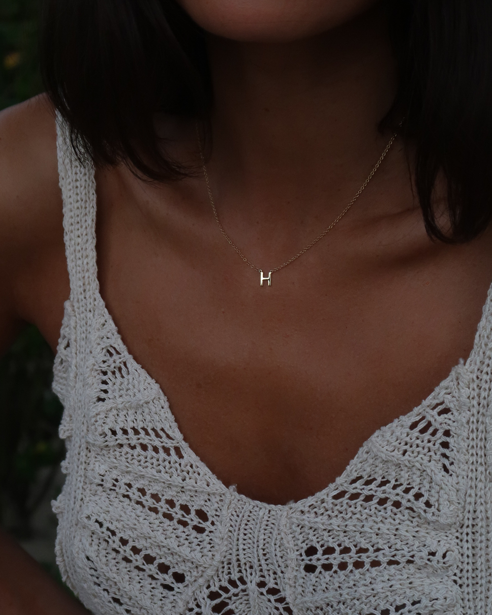 Single Initial Necklace