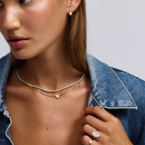 Cleo Pear Diamond Huggies