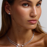 Cleo Pear Diamond Huggies