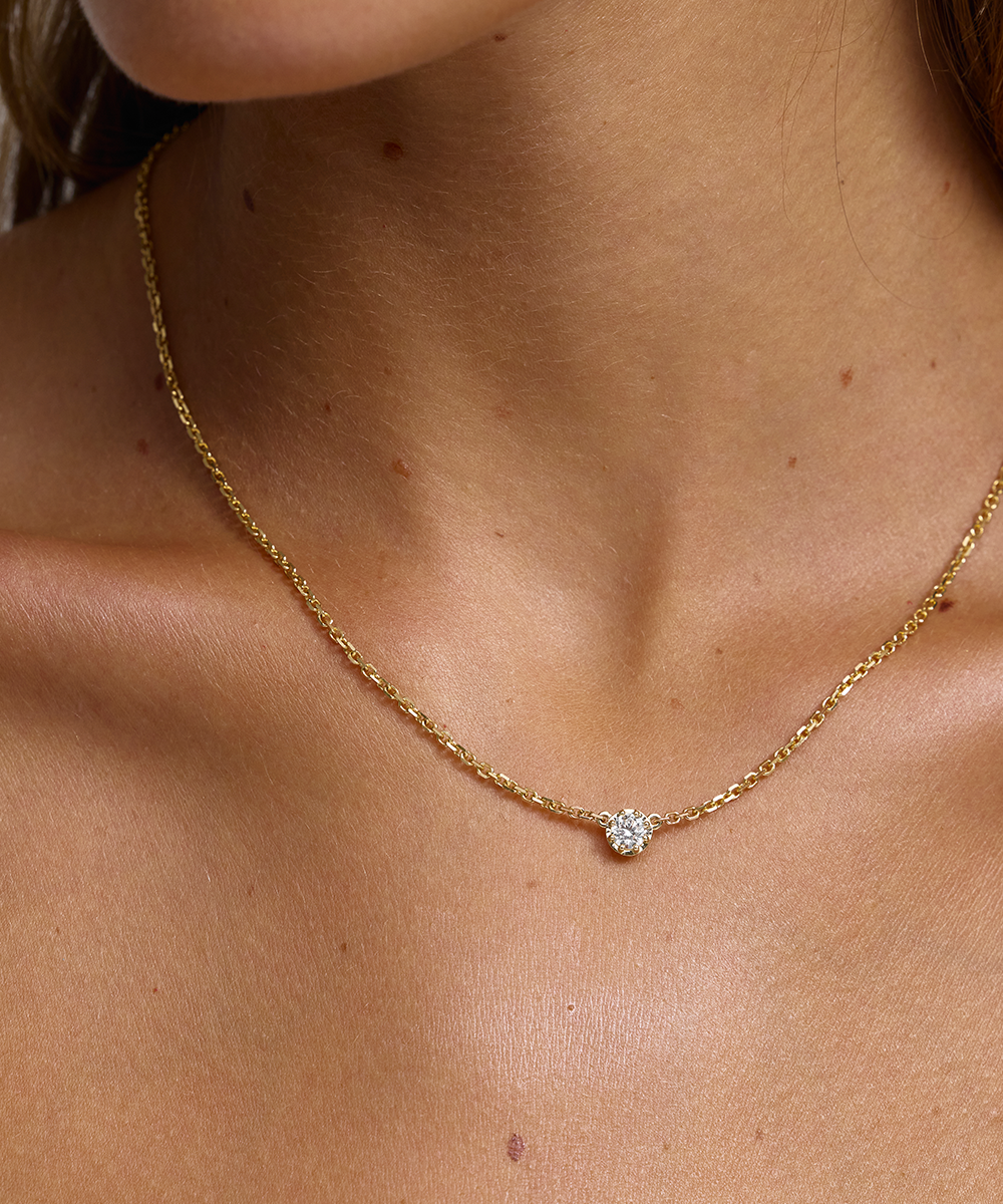 Sloan Round Diamond Necklace classajewellers