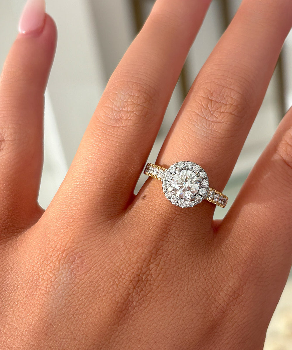 Solara Two Tone Diamond Ring
