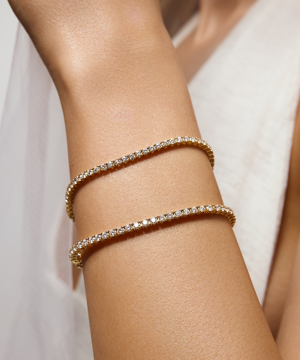 Tennis Bracelet 9ct Yellow Gold