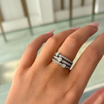 Triple Diamond Illusion Ring
