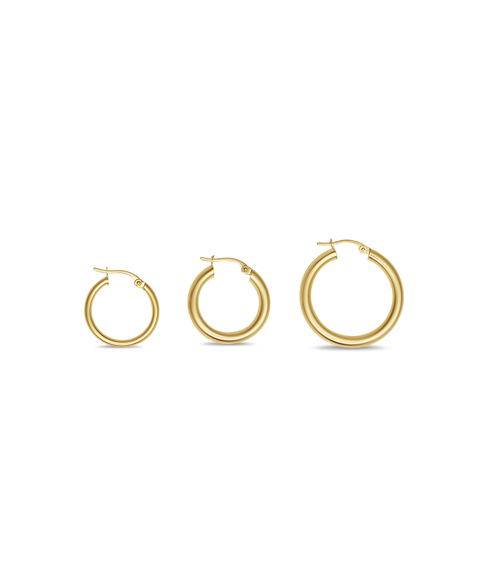 Tube Hoop Earrings
