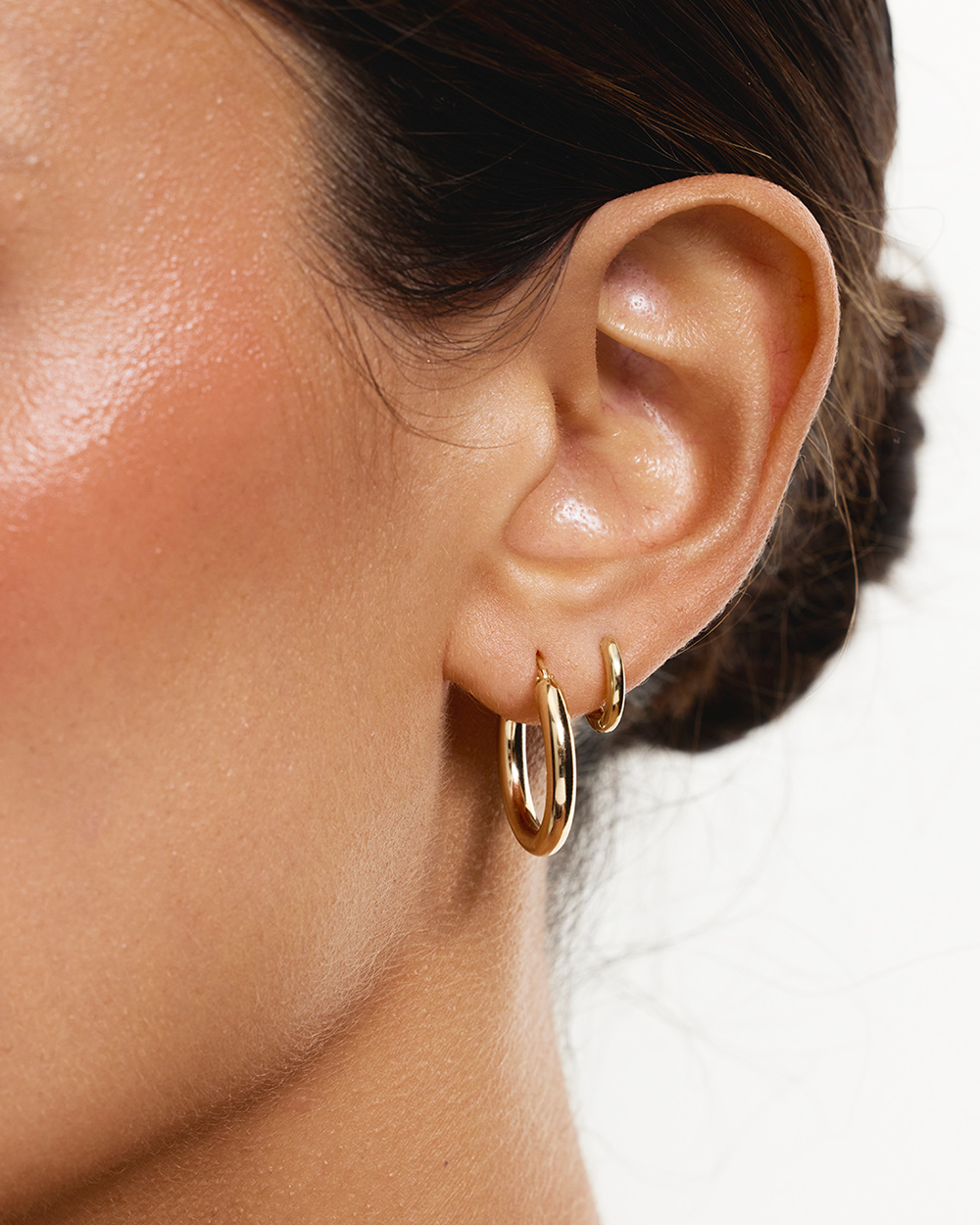 Tube Hoop Earrings