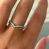 Venus Two Tone Diamond Band