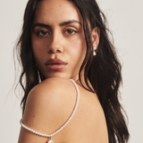 Sophia Large Pear Diamond Drop Earrings