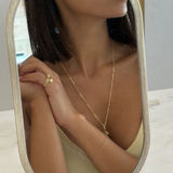 Astra Marquise Yellow Diamond Pinky Ring Diamond Rings