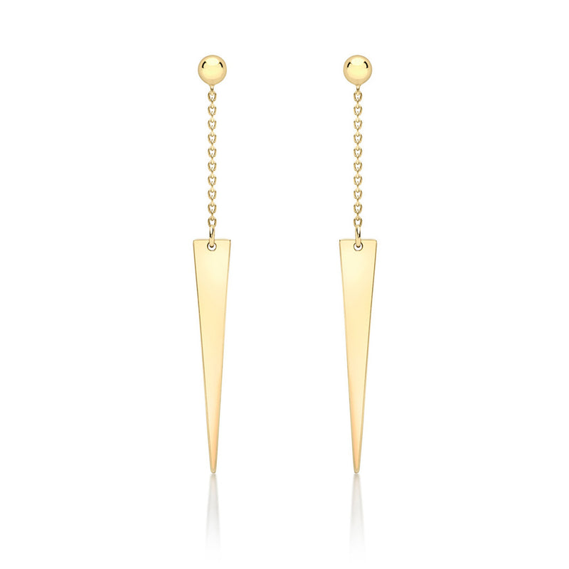 IBB 9ct Gold Bell Drop Earrings Gold at John Lewis  Partners