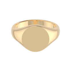 Bold Round Signet Ring