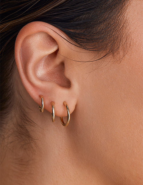 Large Charmed Hoop Earrings