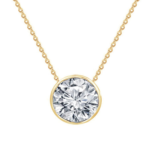 9ct Yellow Gold Lab Grown Diamond Necklace