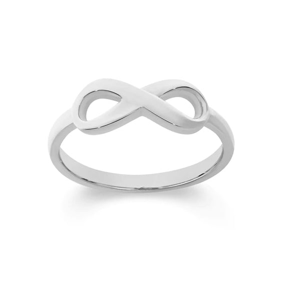 9ct White Gold Infinity Ring