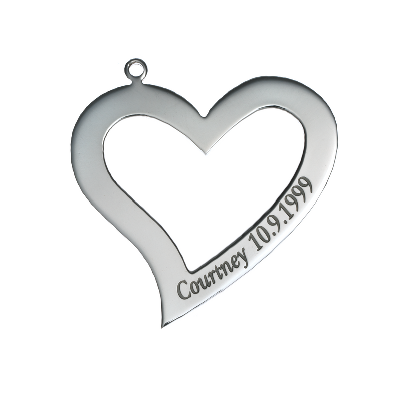 Personalised Heart Pendant - Small
